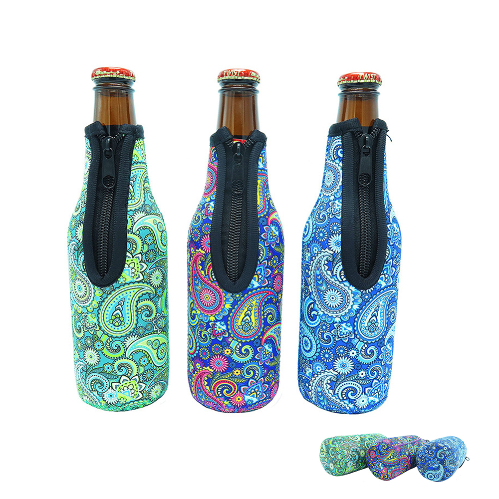 Beer Bottle Cooler Sleeve, custom koozie with logo imprint 2
