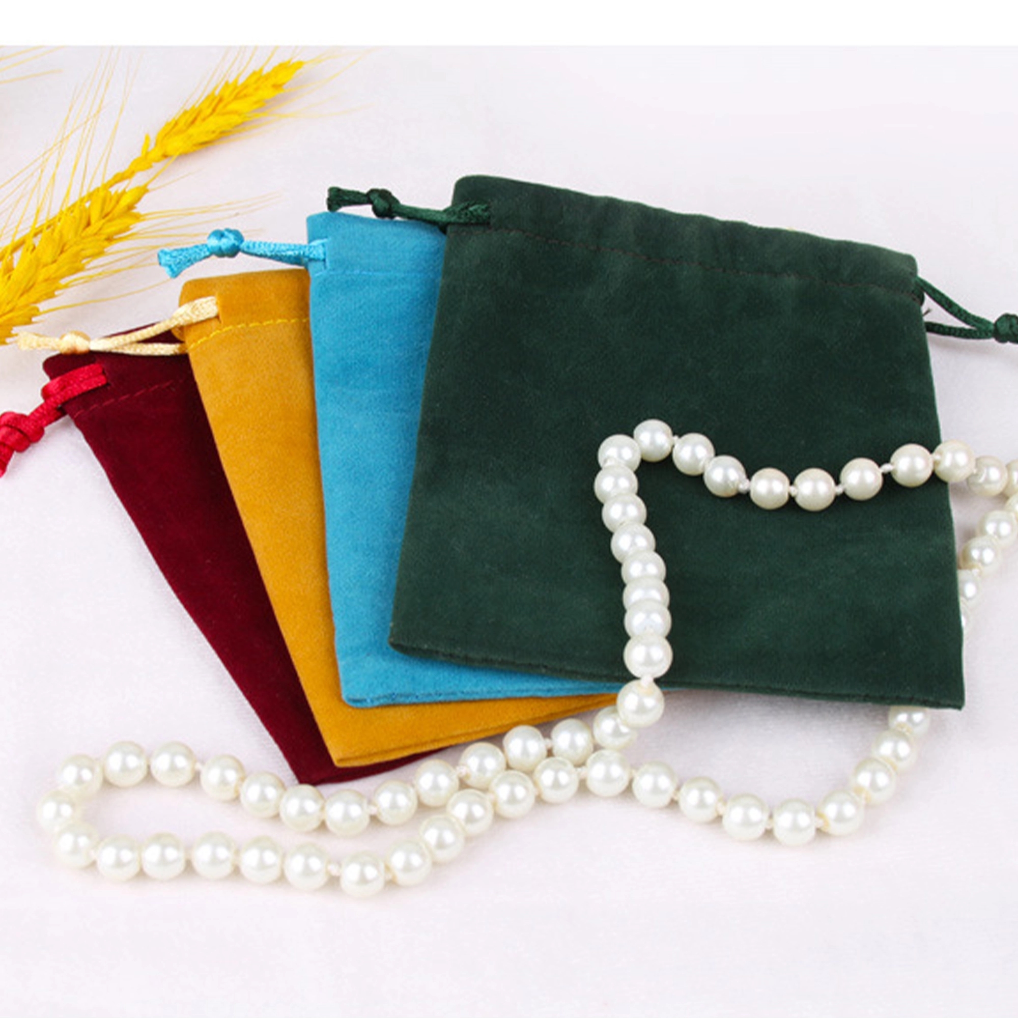 Pile Coating Jewelry Drawstring Bag 3.2" x 4" MOQ100pcs 9