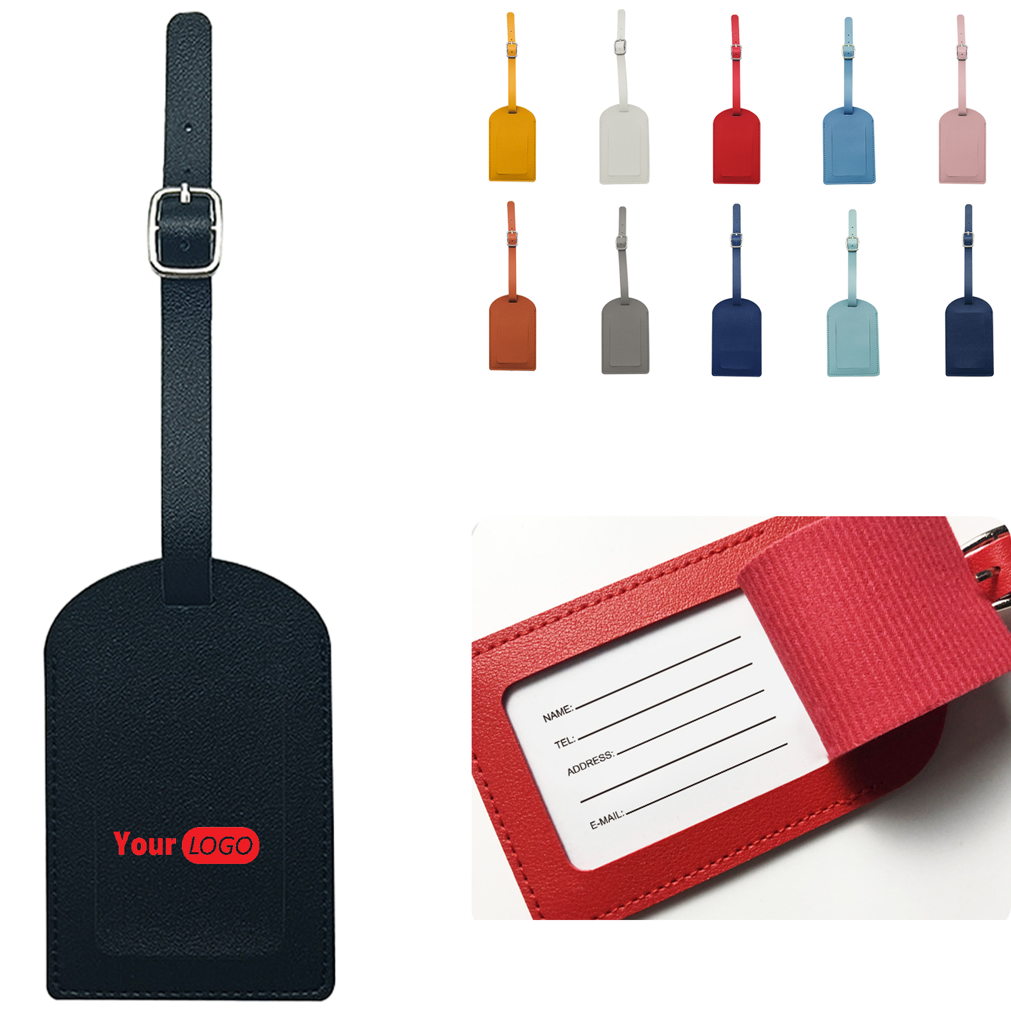 Premium PU Leather Luggage Identifier 3