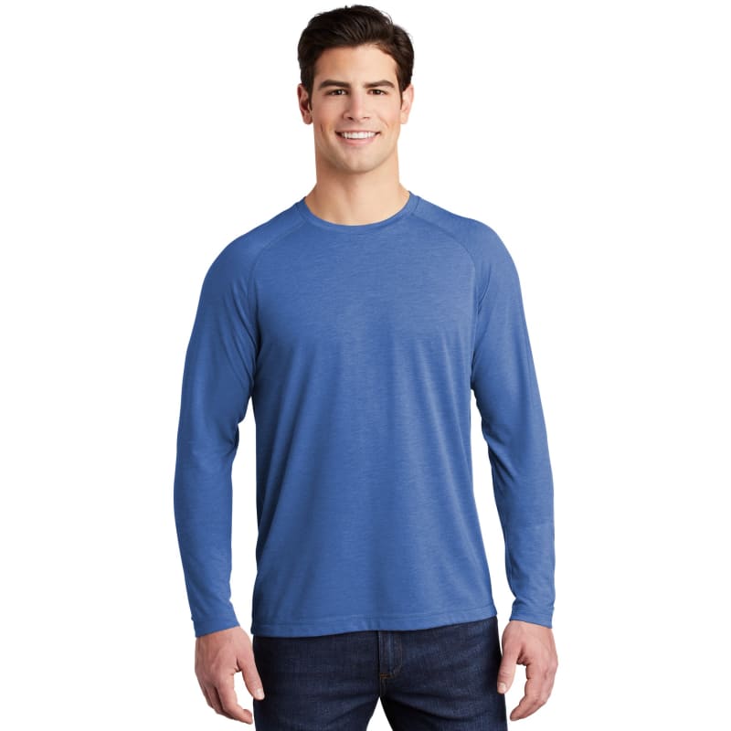 Sport-Tek PosiCharge Long Sleeve Tri-Blend Wicking Raglan Tee 22