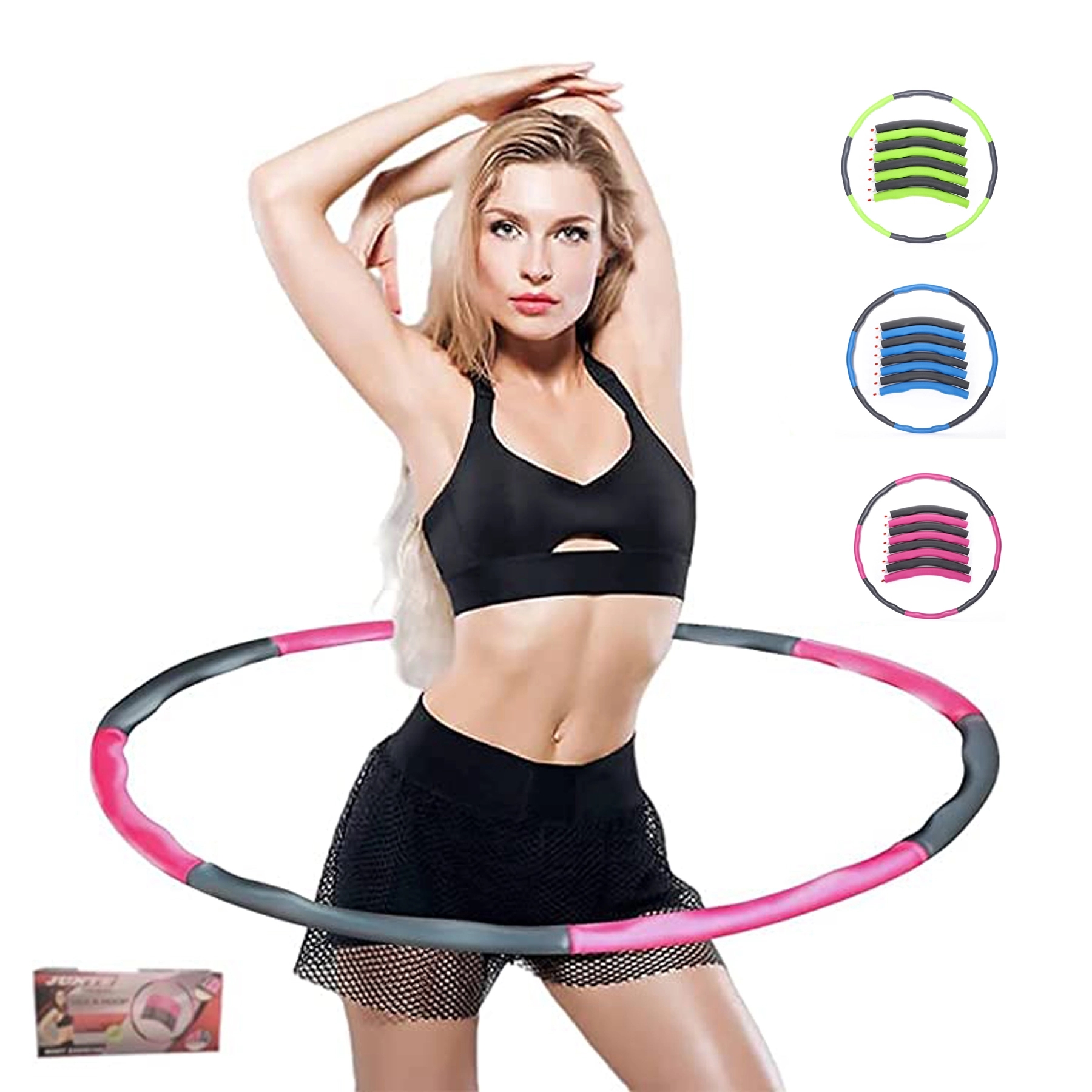 Exercise Fitness Weighted Hula Hoops For Loss Detachable 2