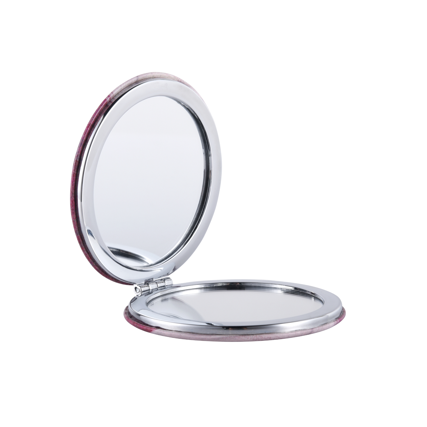 PU Leather Folding Pocket Compact Mirror 5