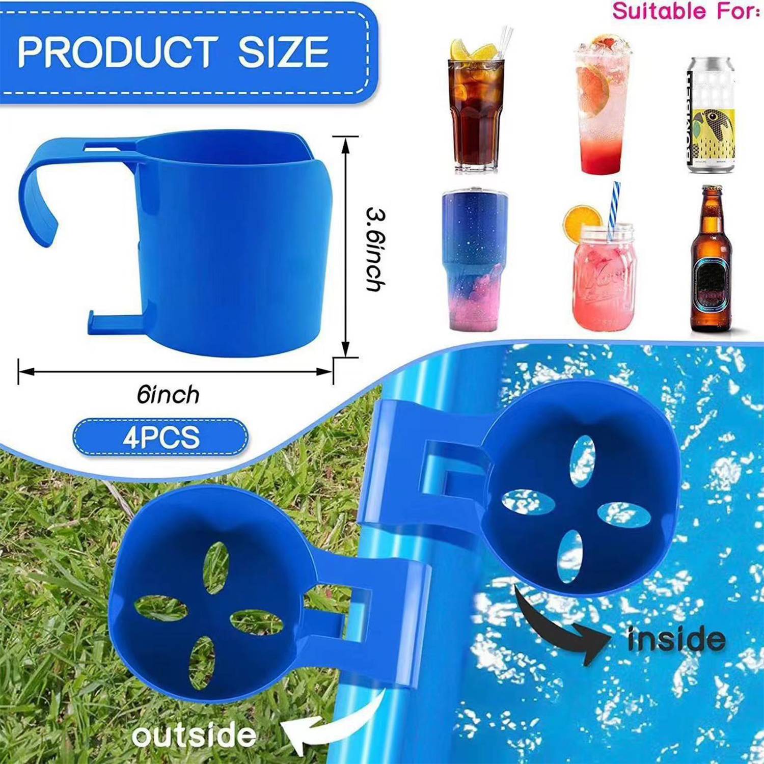 Avoid Knocking Over The Pool Drink Cup Holder 1