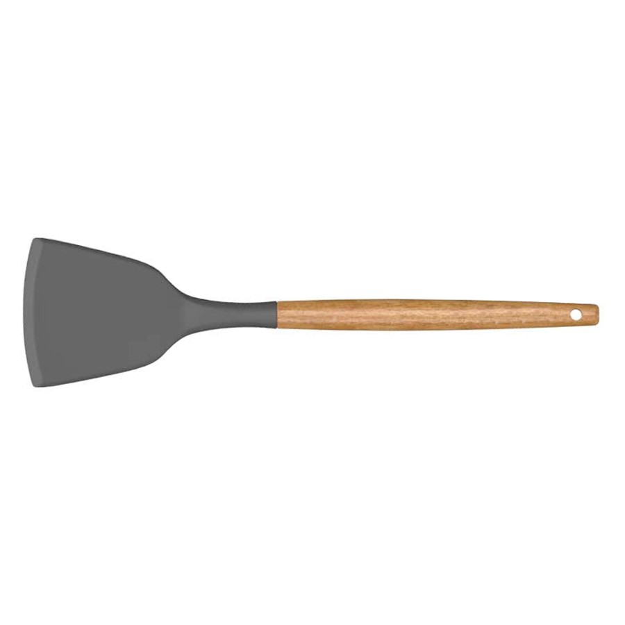 Silicone Cooking Or Serving Utensil With Wooden Handle 33
