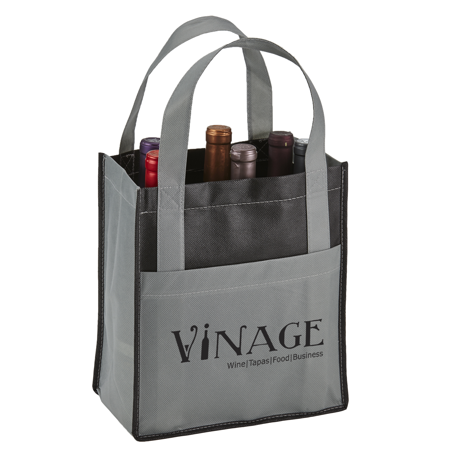 Toscana Six Bottle Non-Woven Wine Tote Bag