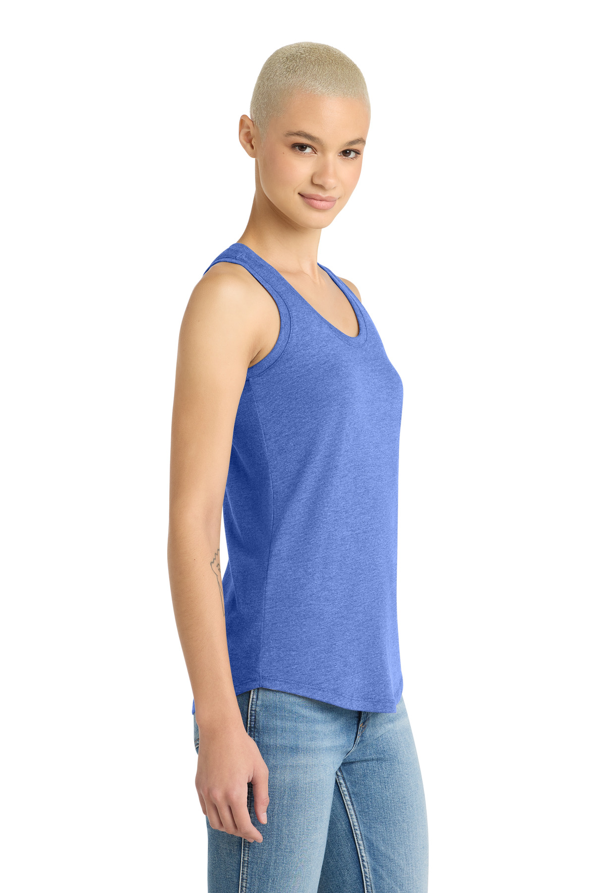 District Women's Perfect Tri Racerback Tank. DM138L 122