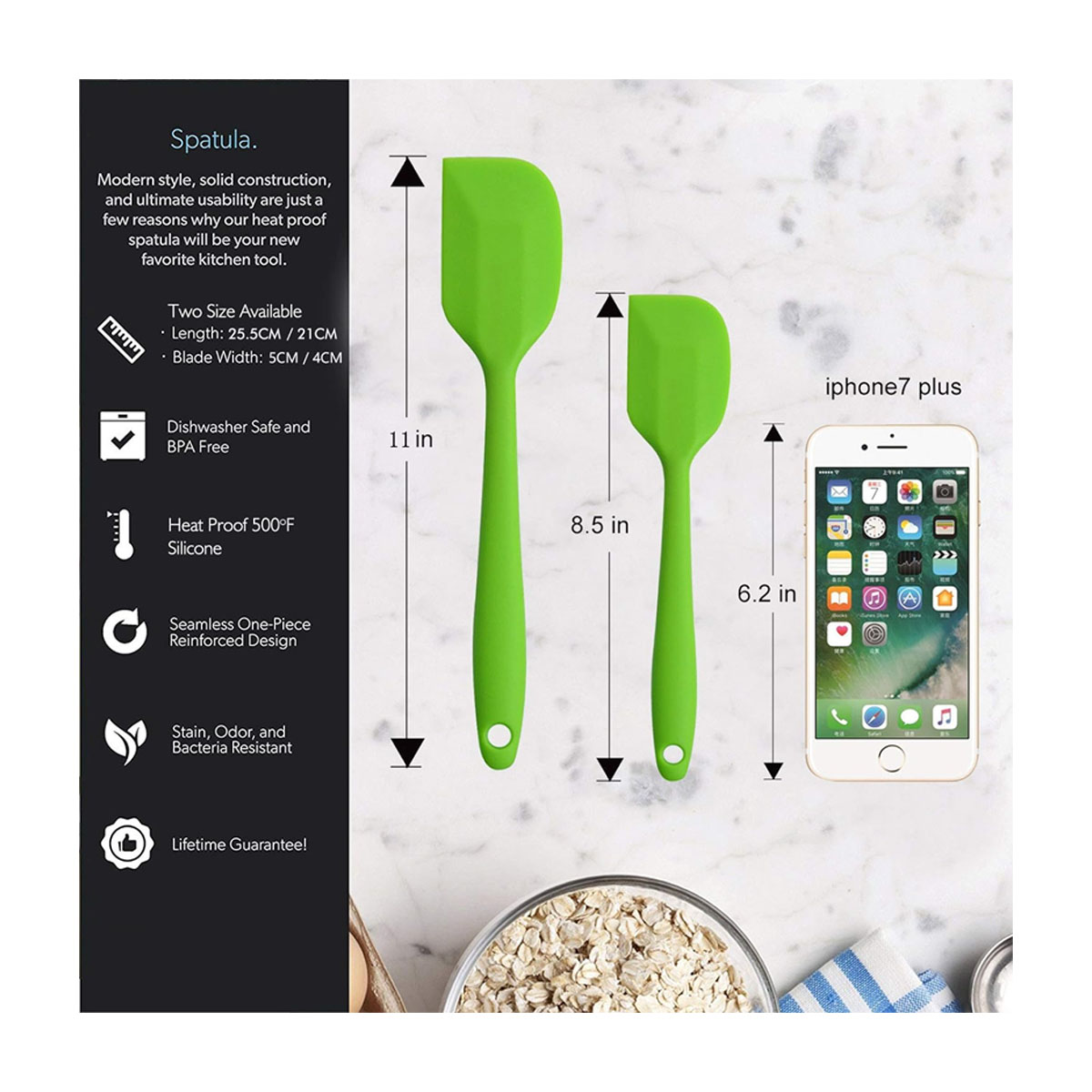 8.3 Inch Silicone Spatulas 5
