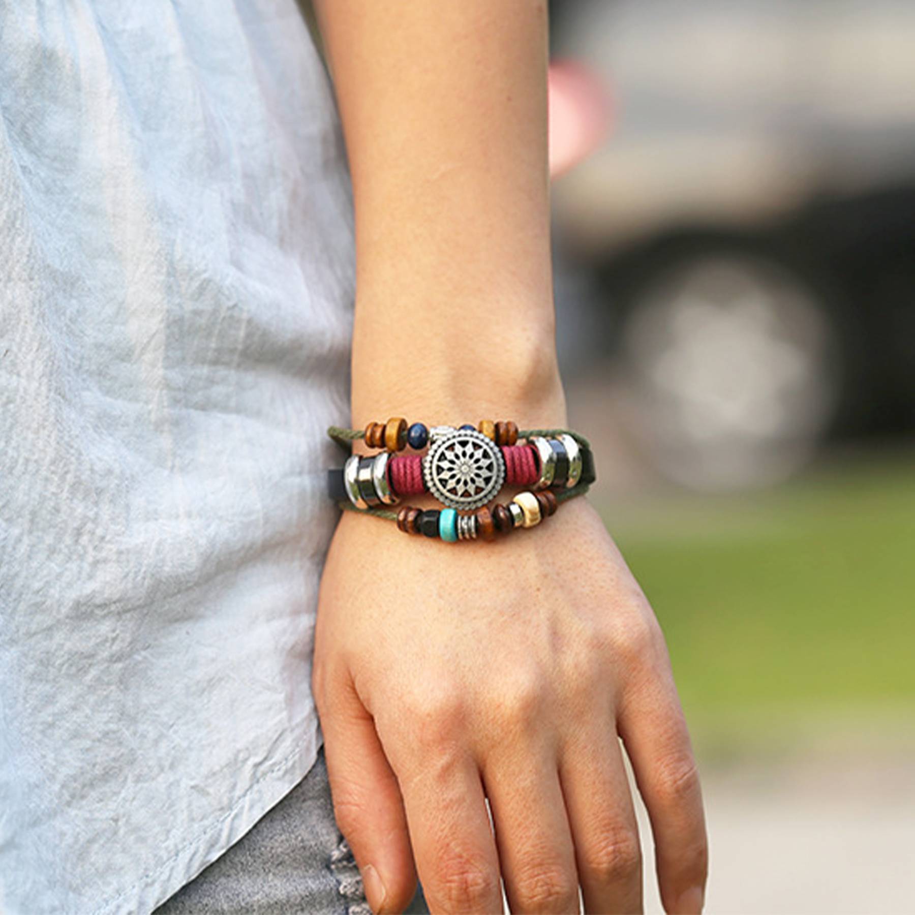 PU Fashionable temperament is versatile and beaded 13