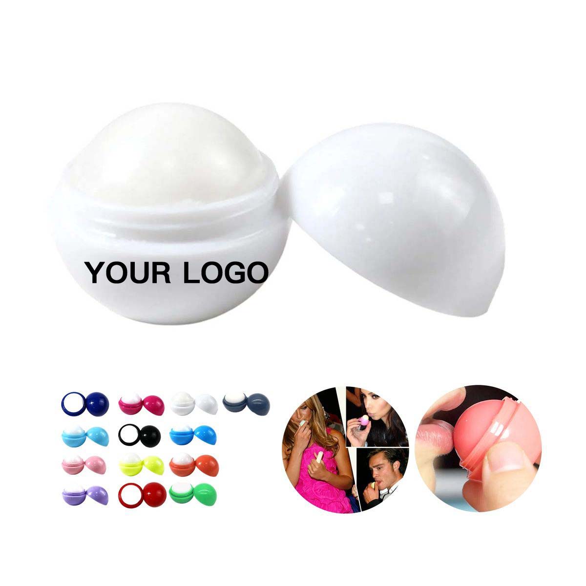 Lip Balm Sphere Moisturizer Twist Open Design 15
