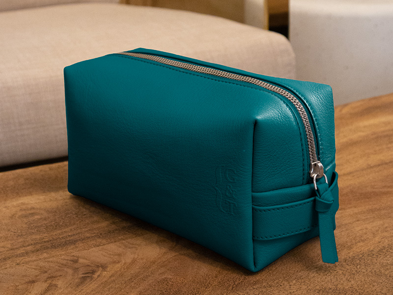 Real Leather Dopp Kit