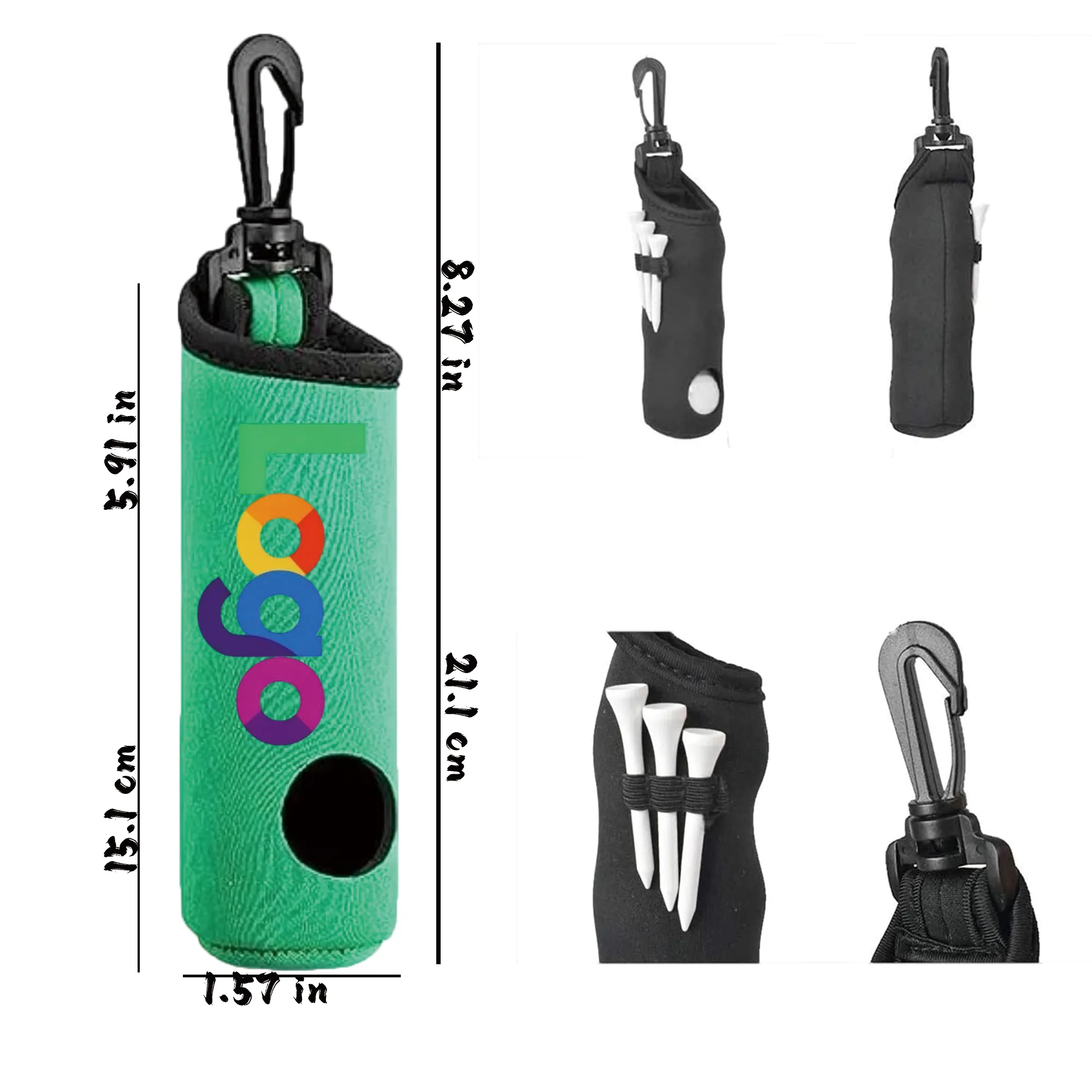 Outdoor Portable Golf Ball Pouch 2