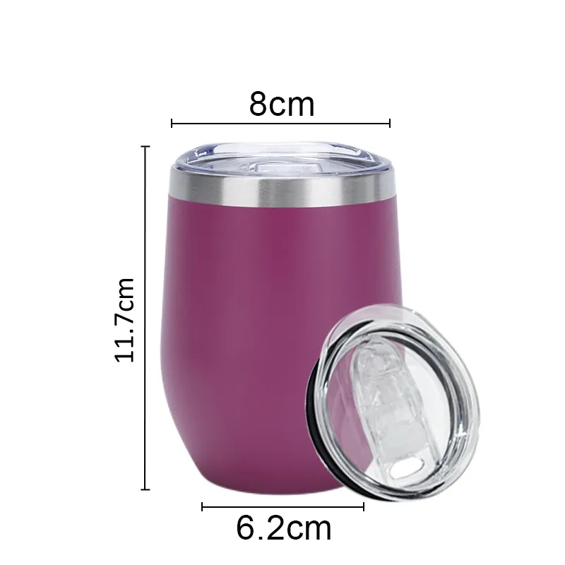 12oz Wine Tumbler with Lid 1