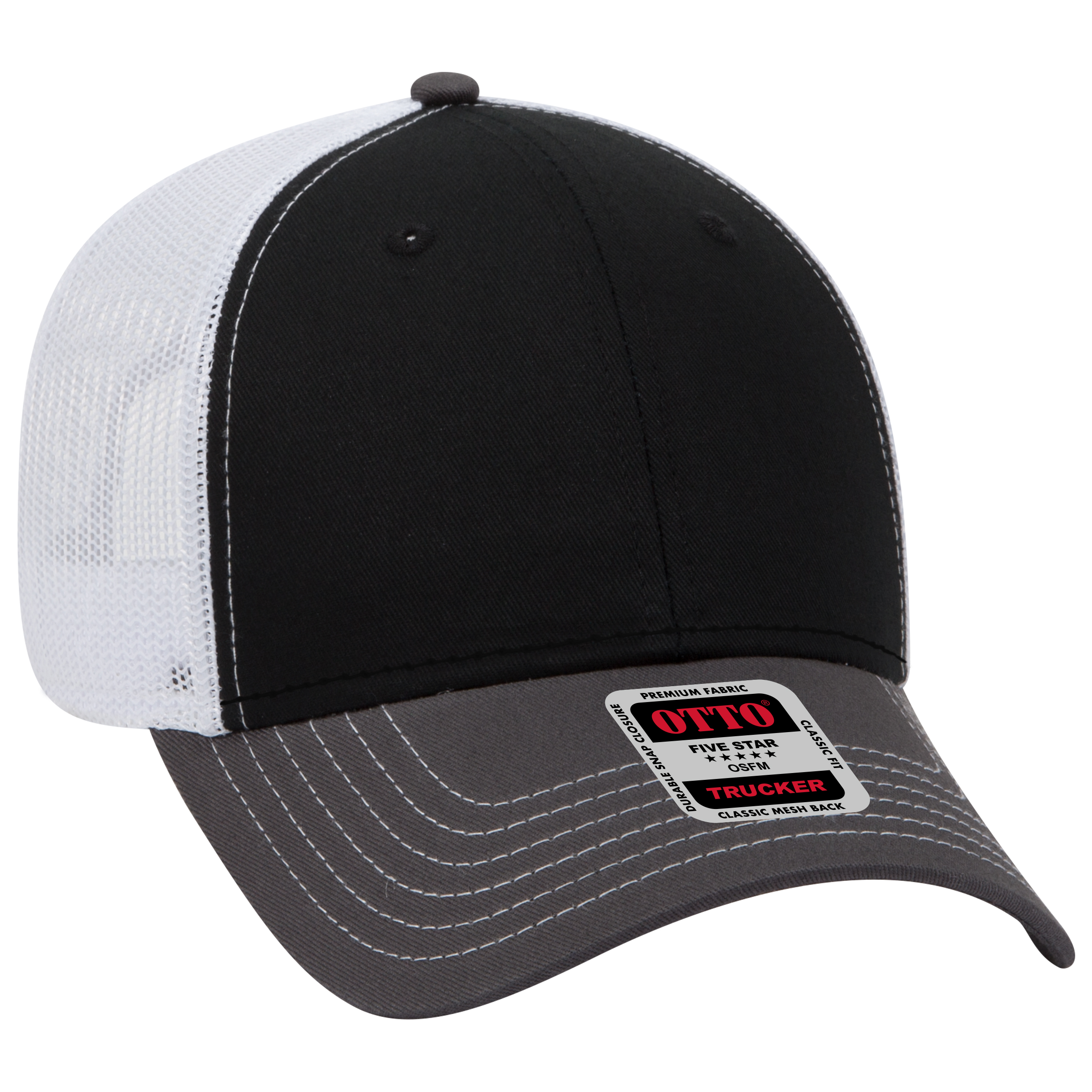 OTTO CAP® 6 Panel Low Profile Mesh Back Trucker Hat 76