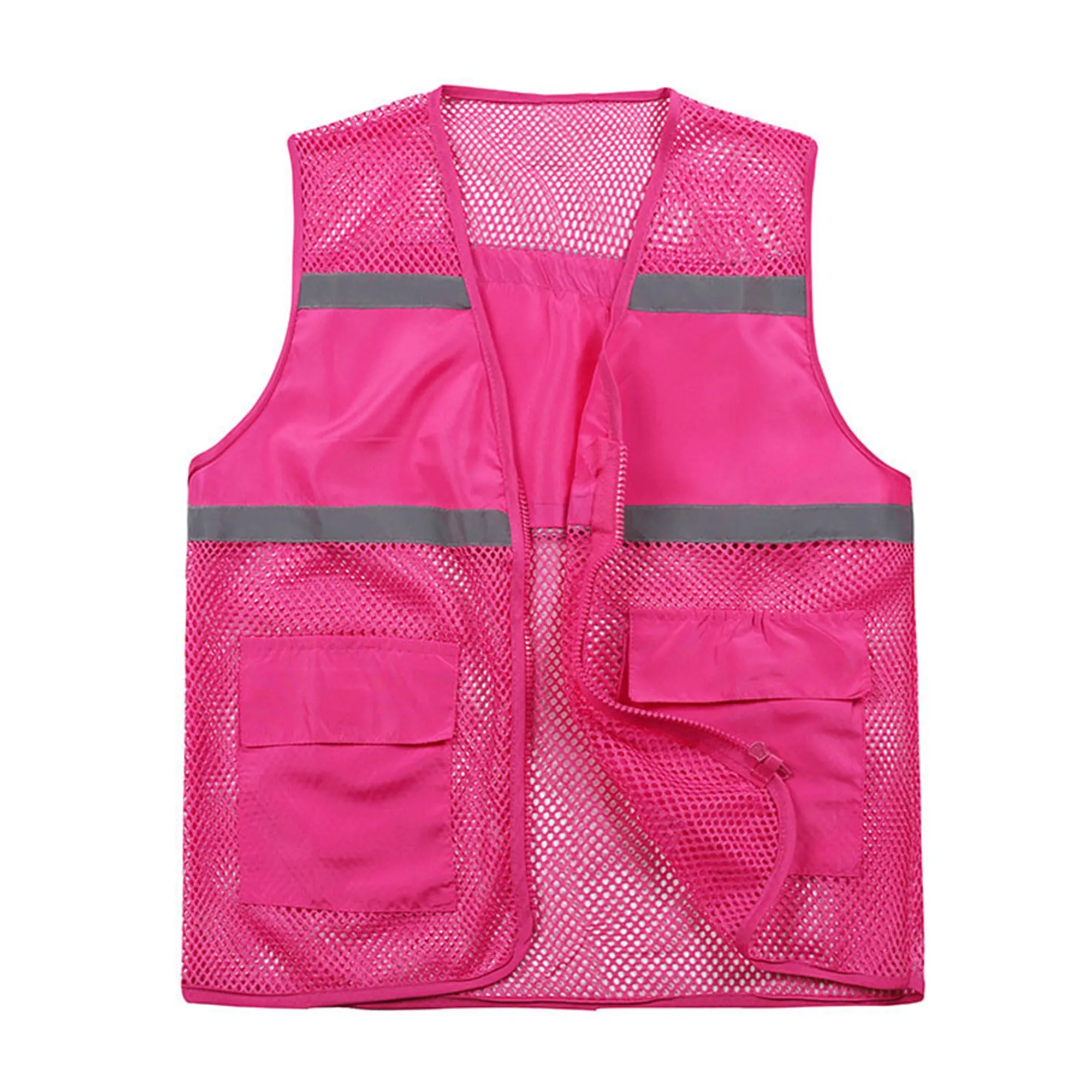 High Visibility Strips Reflective Mesh Vest 5