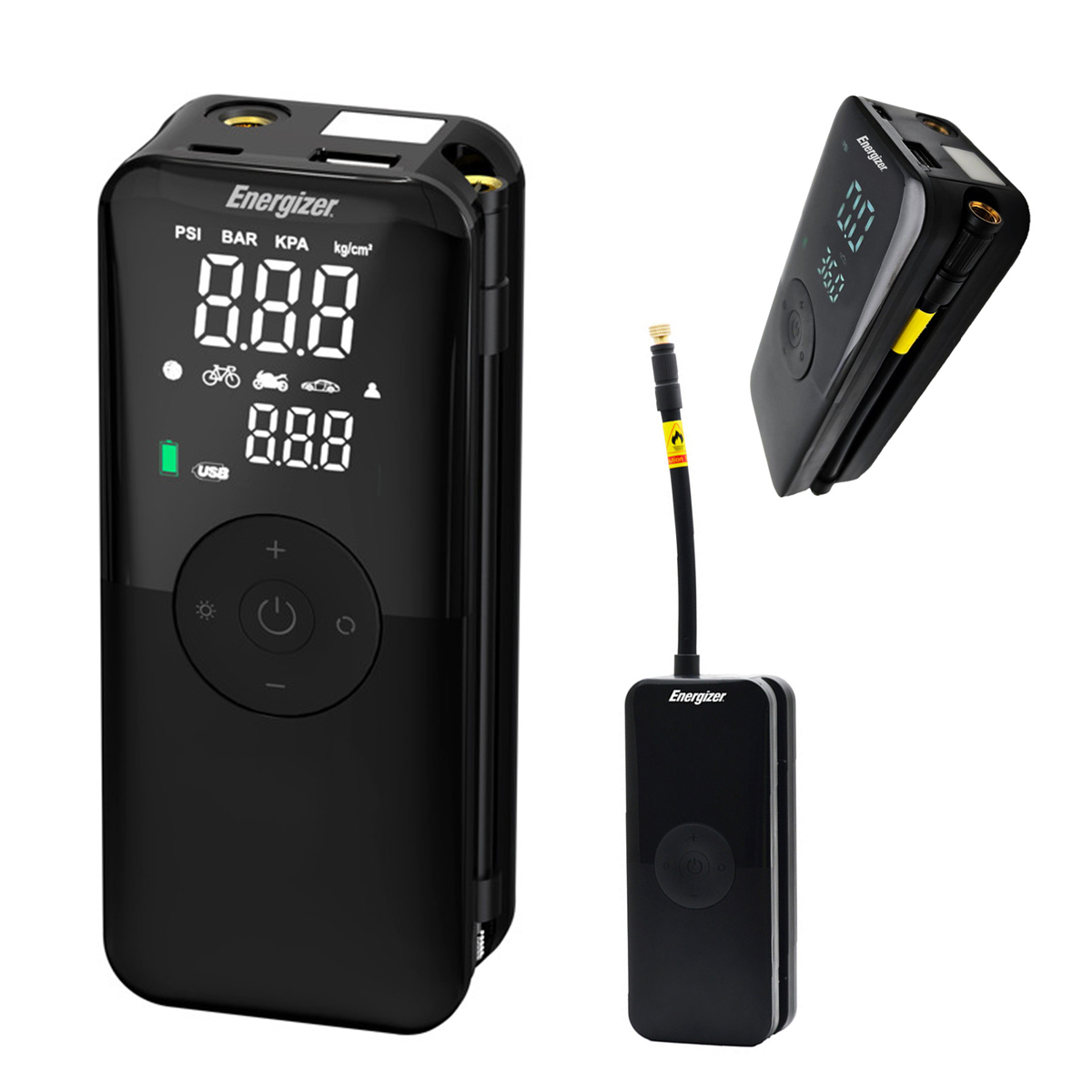 Energizer® Tire Pump And Power Bank 1