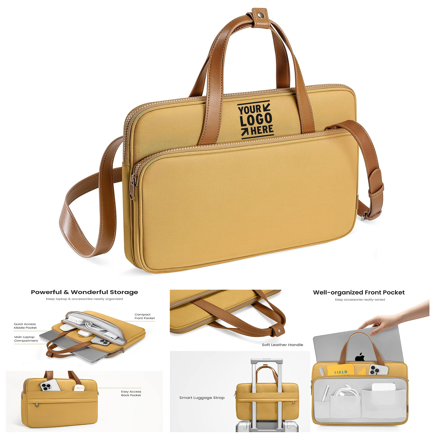 13-inch MacBook Air/Pro Water Resistant Protective Laptop Shoulder Bag with Keyboard Case 2