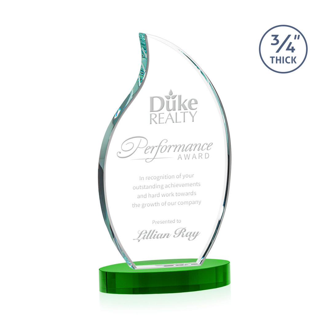 Croydon Flame Award on Alberton Base - Green 4
