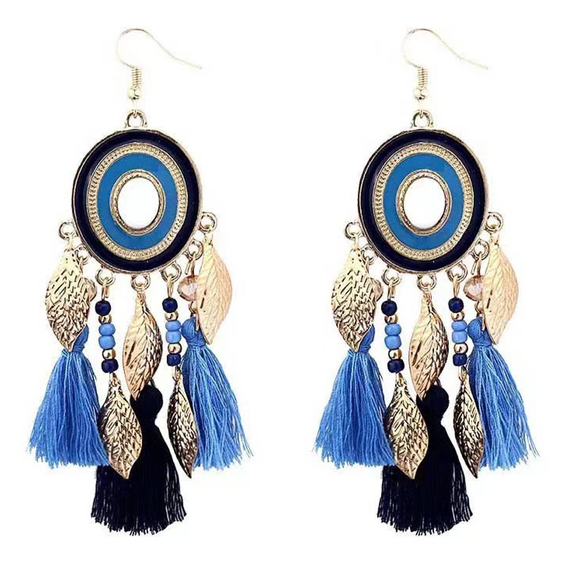 Alloy Bohemian tassel earrings 4