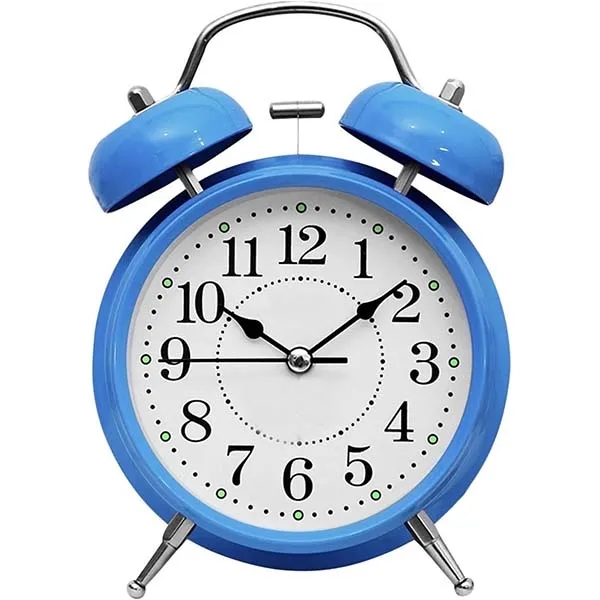Twin Bell Metal Frame Desk Alarm Clock 8
