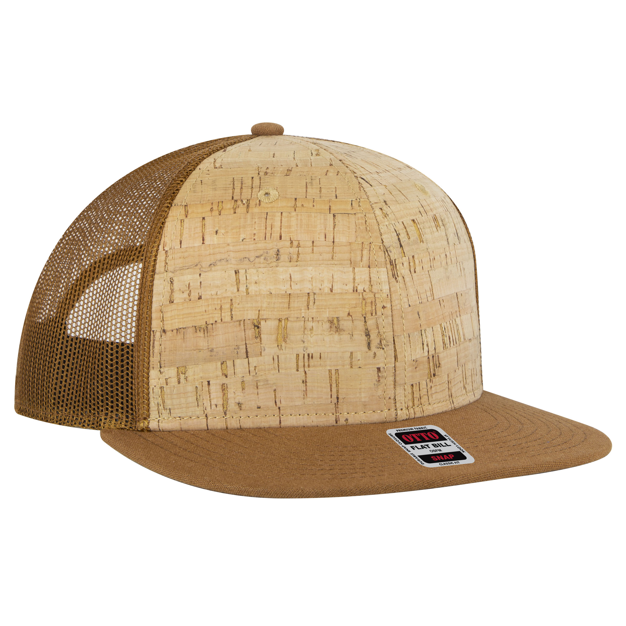 OTTO CAP® OTTO SNAP 6 Panel Pro Style Mesh Back Trucker Snapback Hat 106