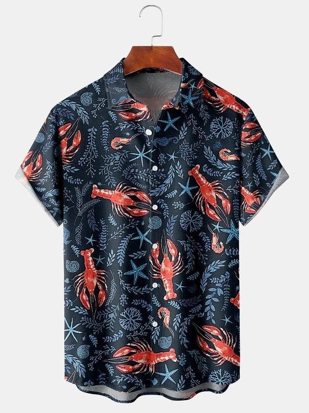 Customizable 3D Digital Print Hawaiian Shirt & Summer 5