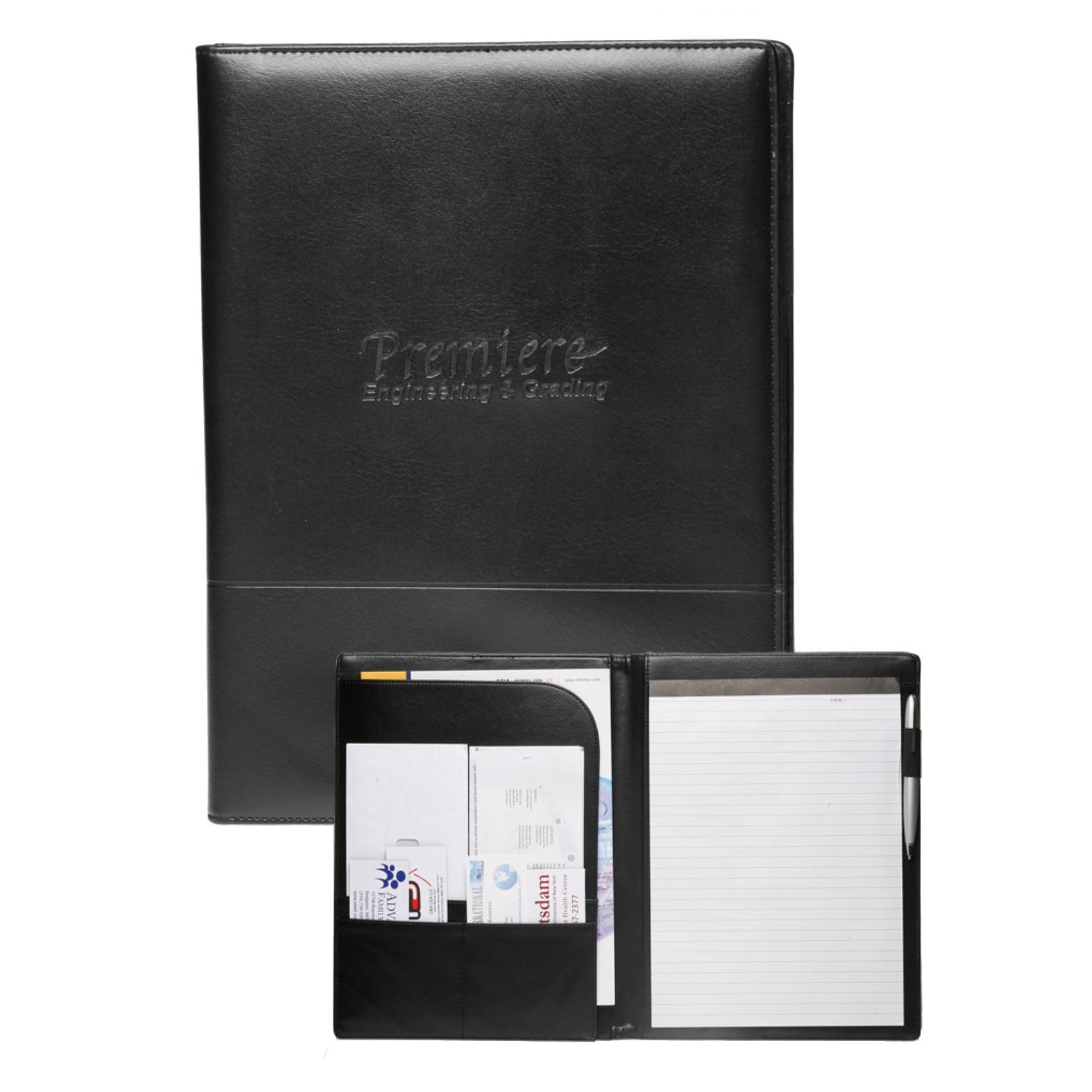 Document Holder Stitched Leather Padfolio 3