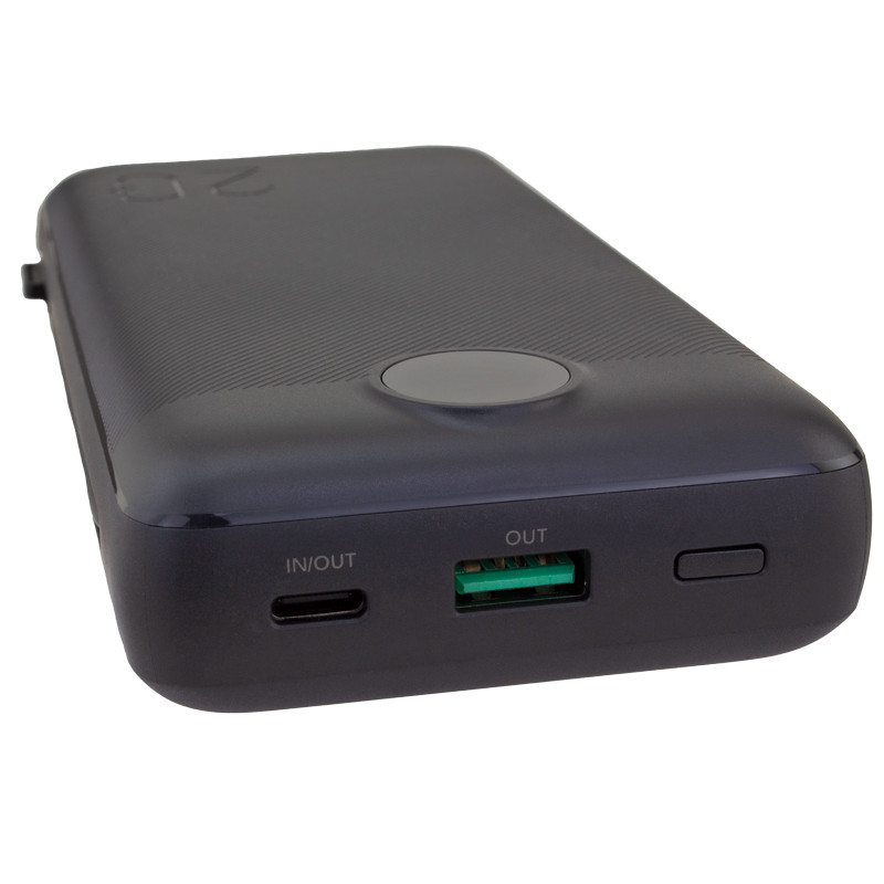 Charge All 20K Power Bank with Integrated Charging Cables and AC Plug 13