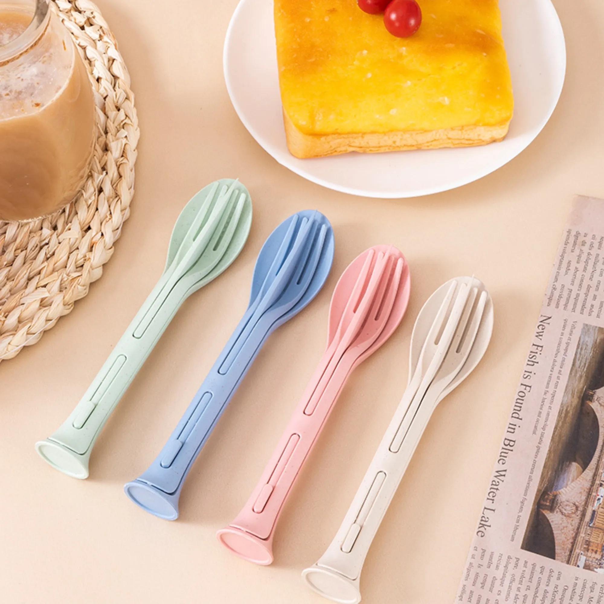3-in-1 Knife Fork And Spoon Tableware Set 2