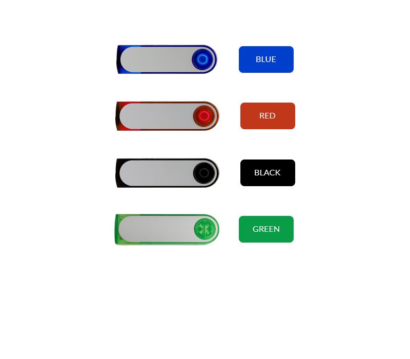 Translucent Swivel USB Flash Drive 1