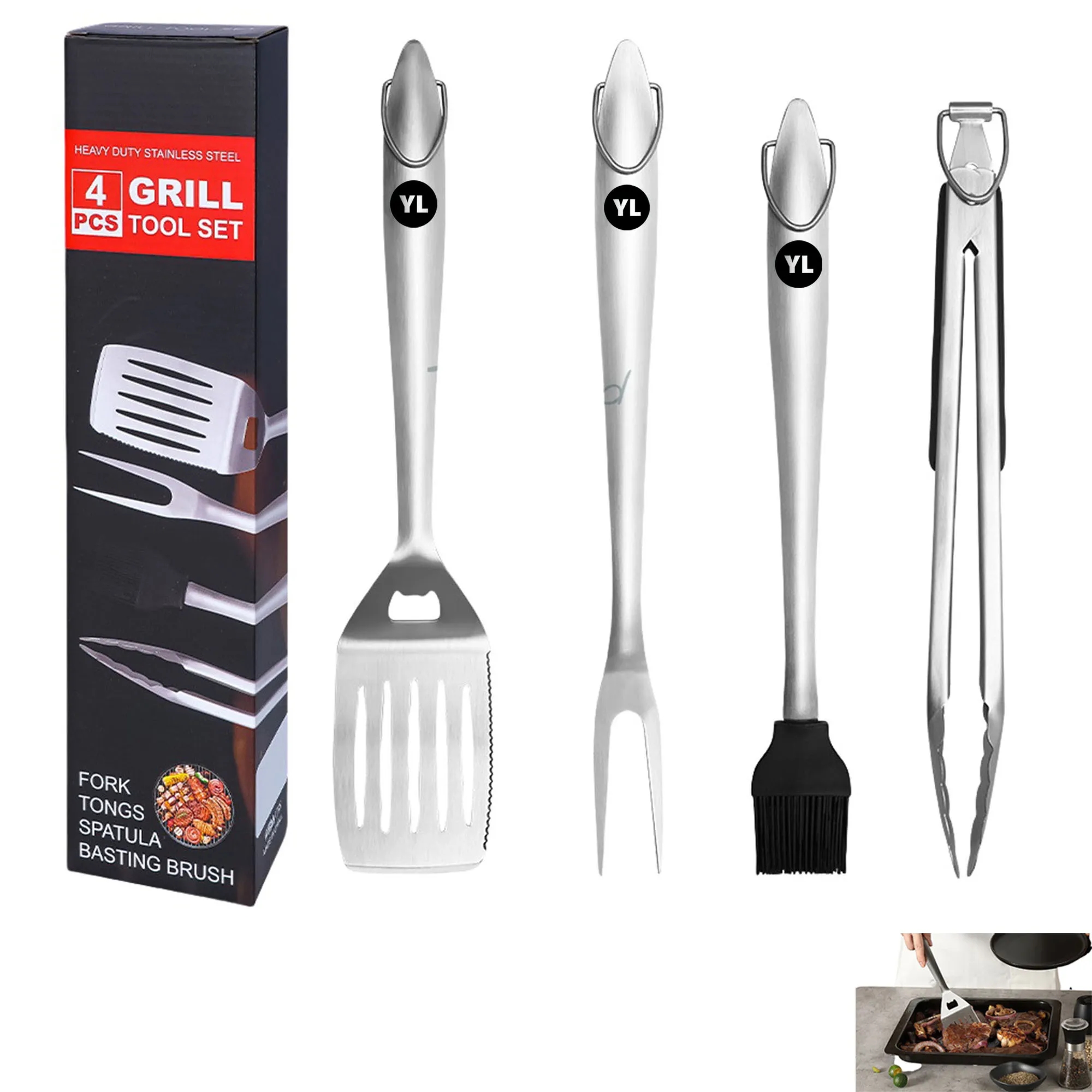 4pc Barbecue Accessories 4