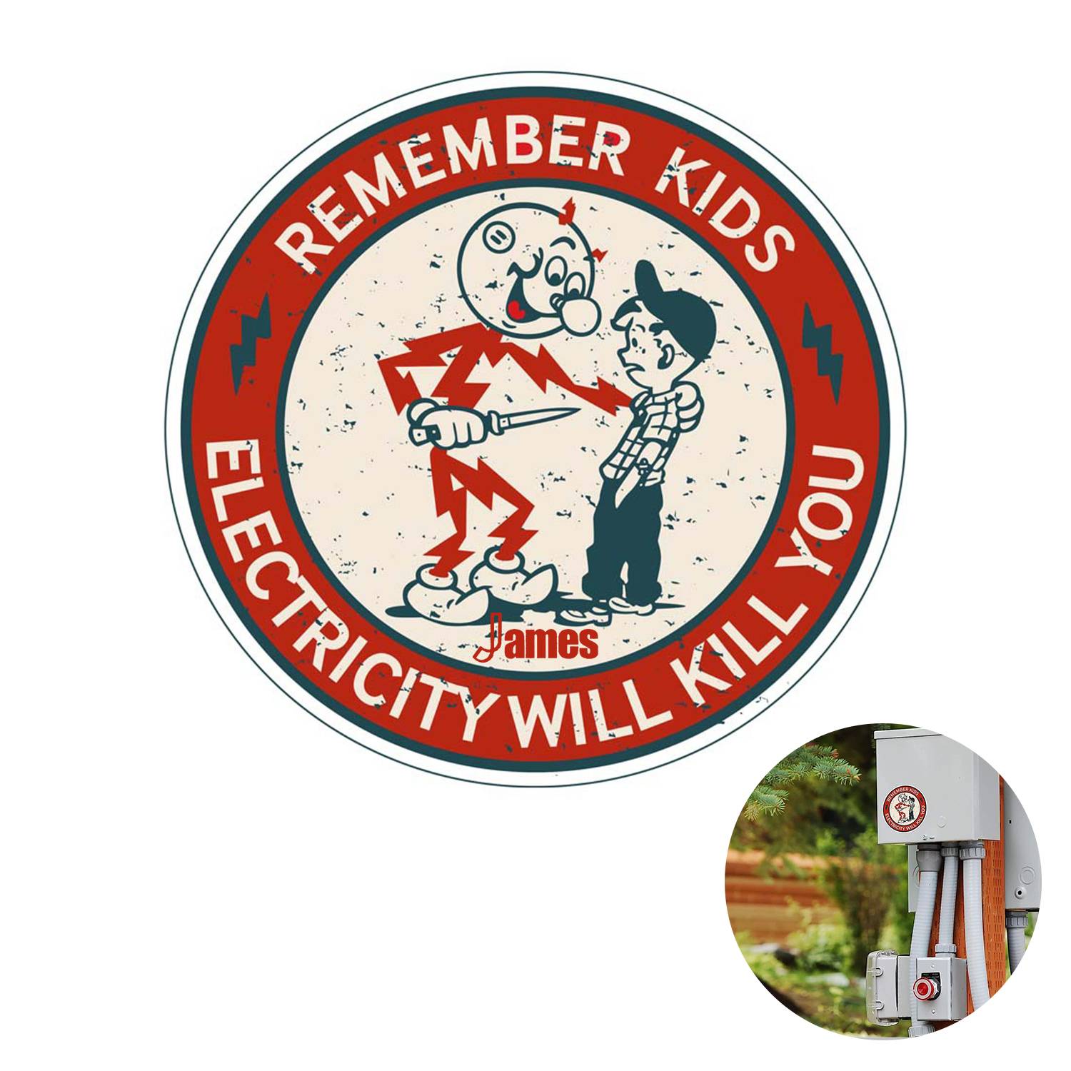 Full Colour Customized Circle Vinyl Sticker