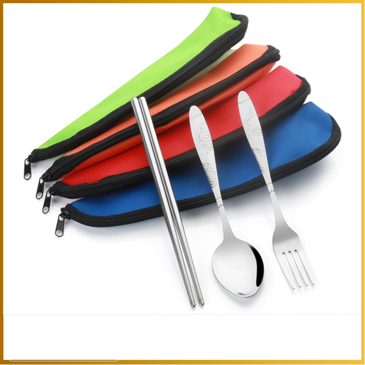 Stainless Steel Cutlery Set w/ Pouch 5