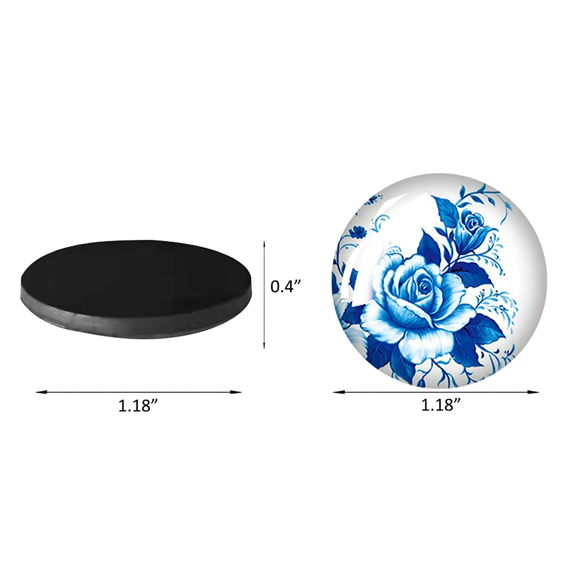 Crystal Glass Refrigerator Magnets 5