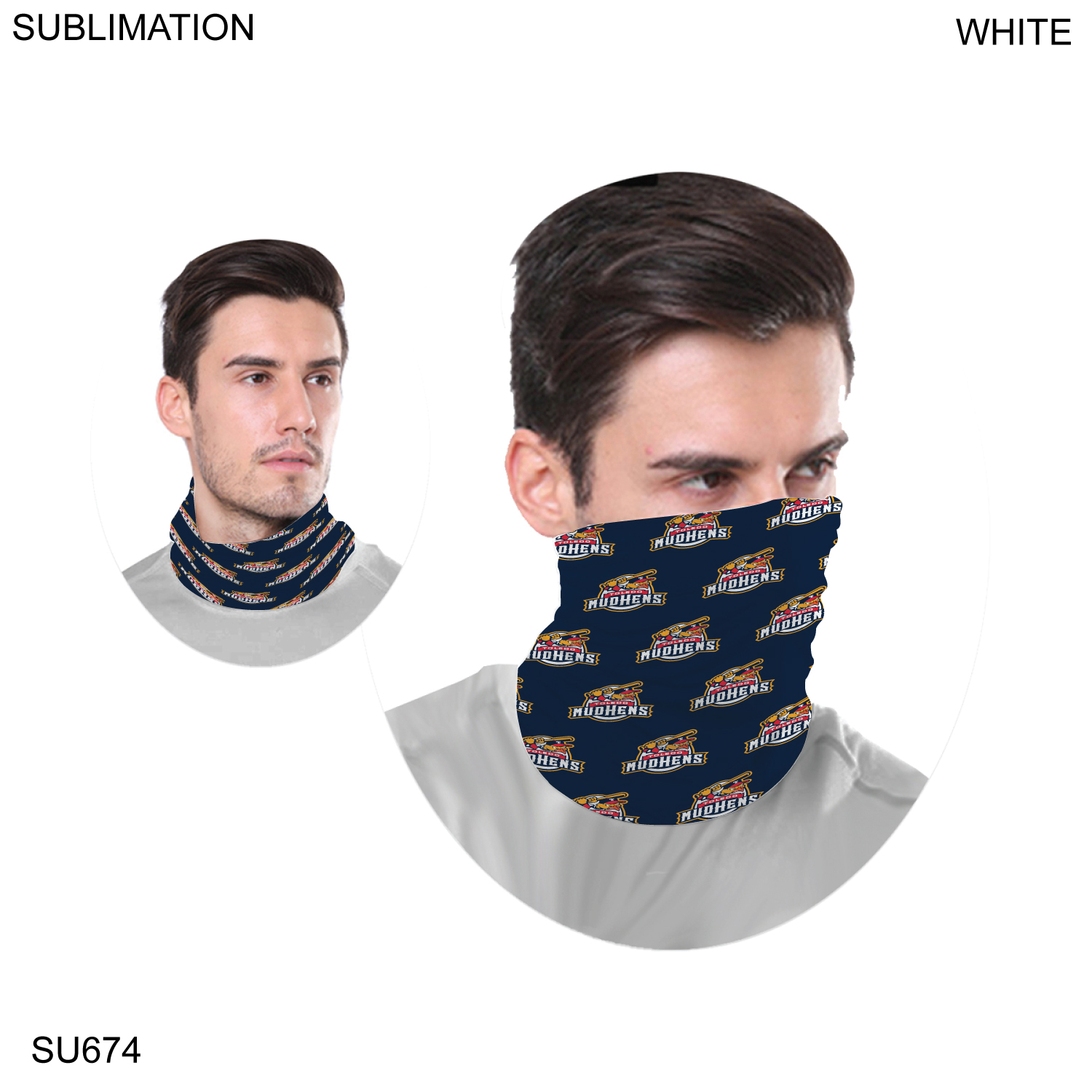 Team Neck Gaiter, Sublimated Multifunction Tubular Gaiter, Moisture wicking Fabric, 4way stretch 2