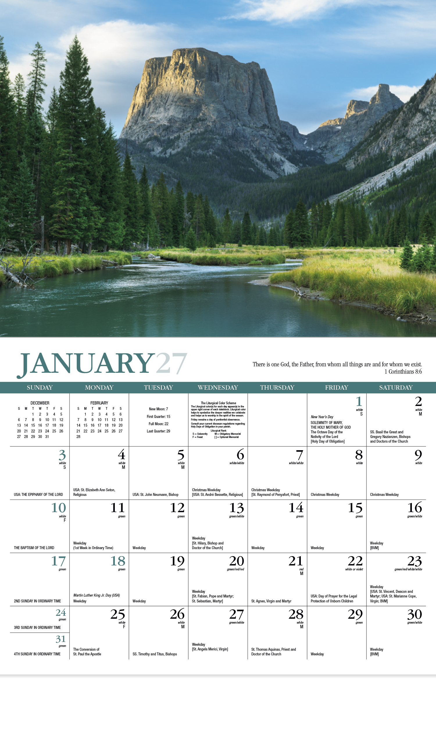 HotLine® Products Catholic Reflections Appointment Calendar - Stapled 31