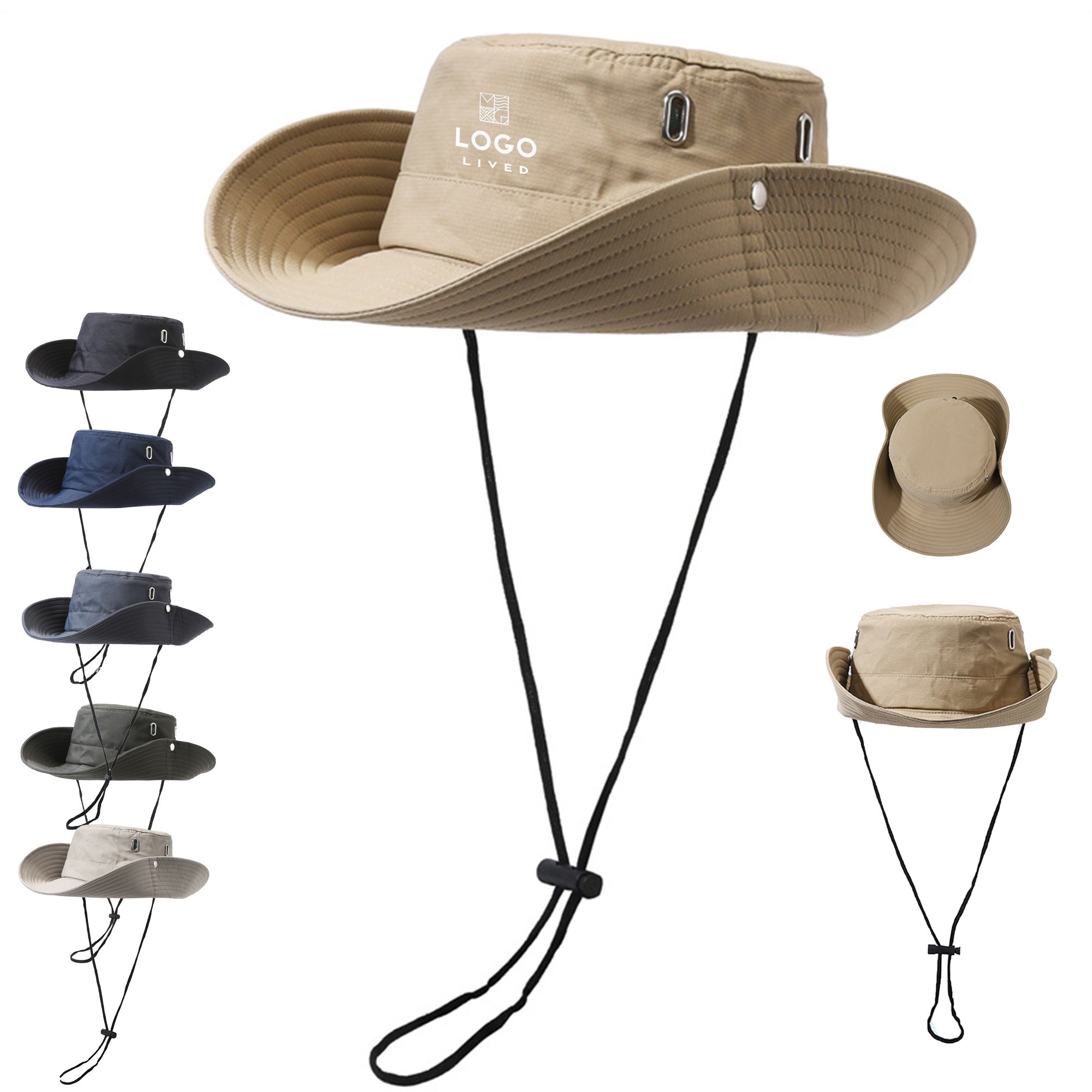Wide Brim Foldable Bucket Hat 1