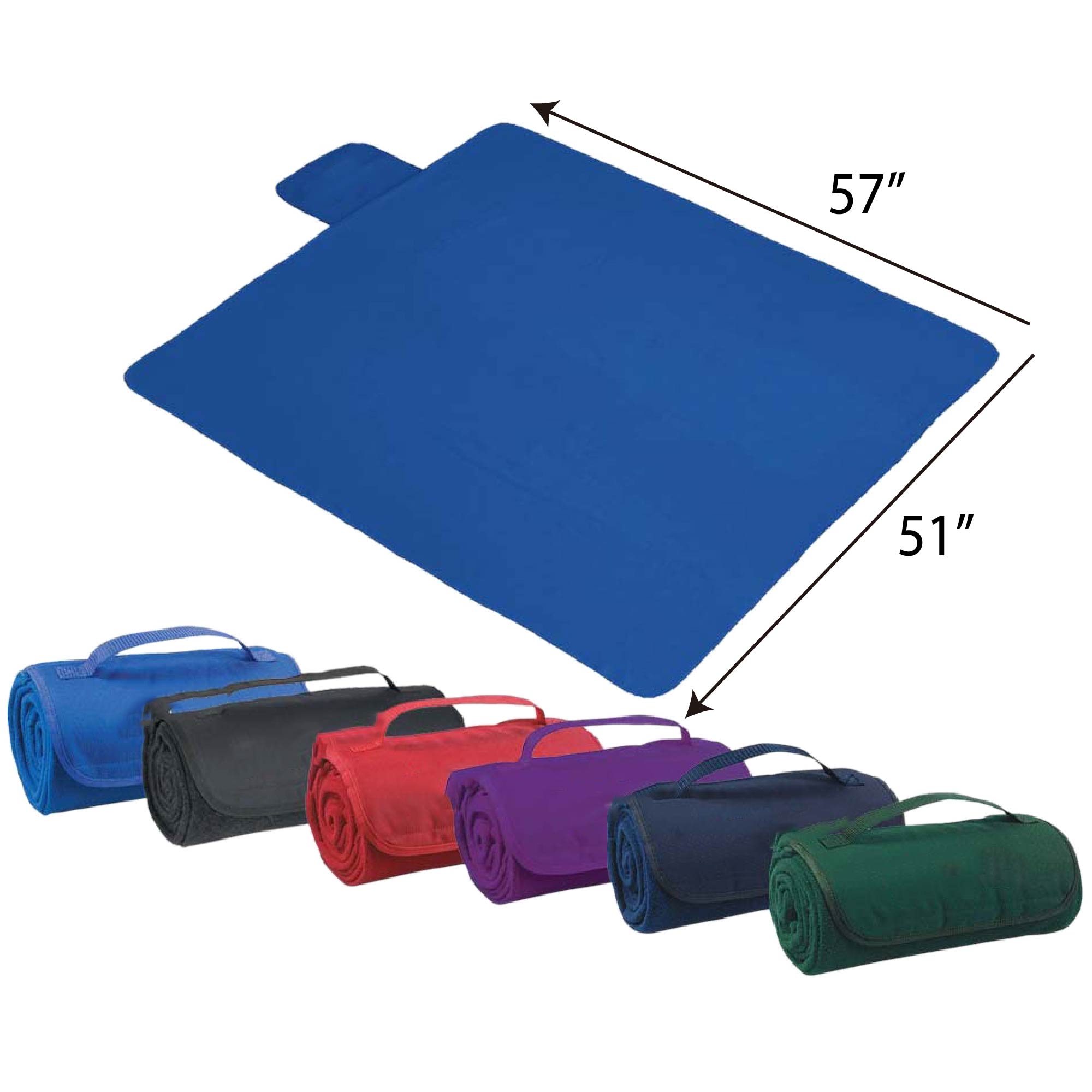 Fleece Roll-Up Blanket with Pocket Flap 1