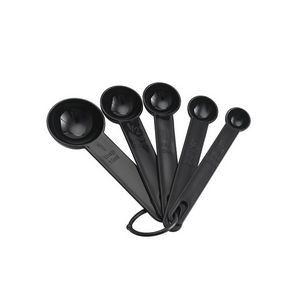 5 In 1 Black Measuring Spoon Set With Volume Markings 11