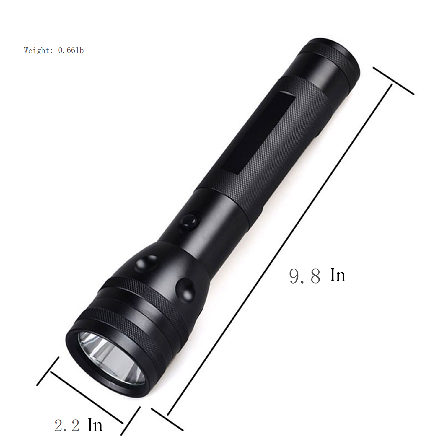 Heavy-Duty LED Flashlight - 3 Modes & Waterproof High-Lumen 9