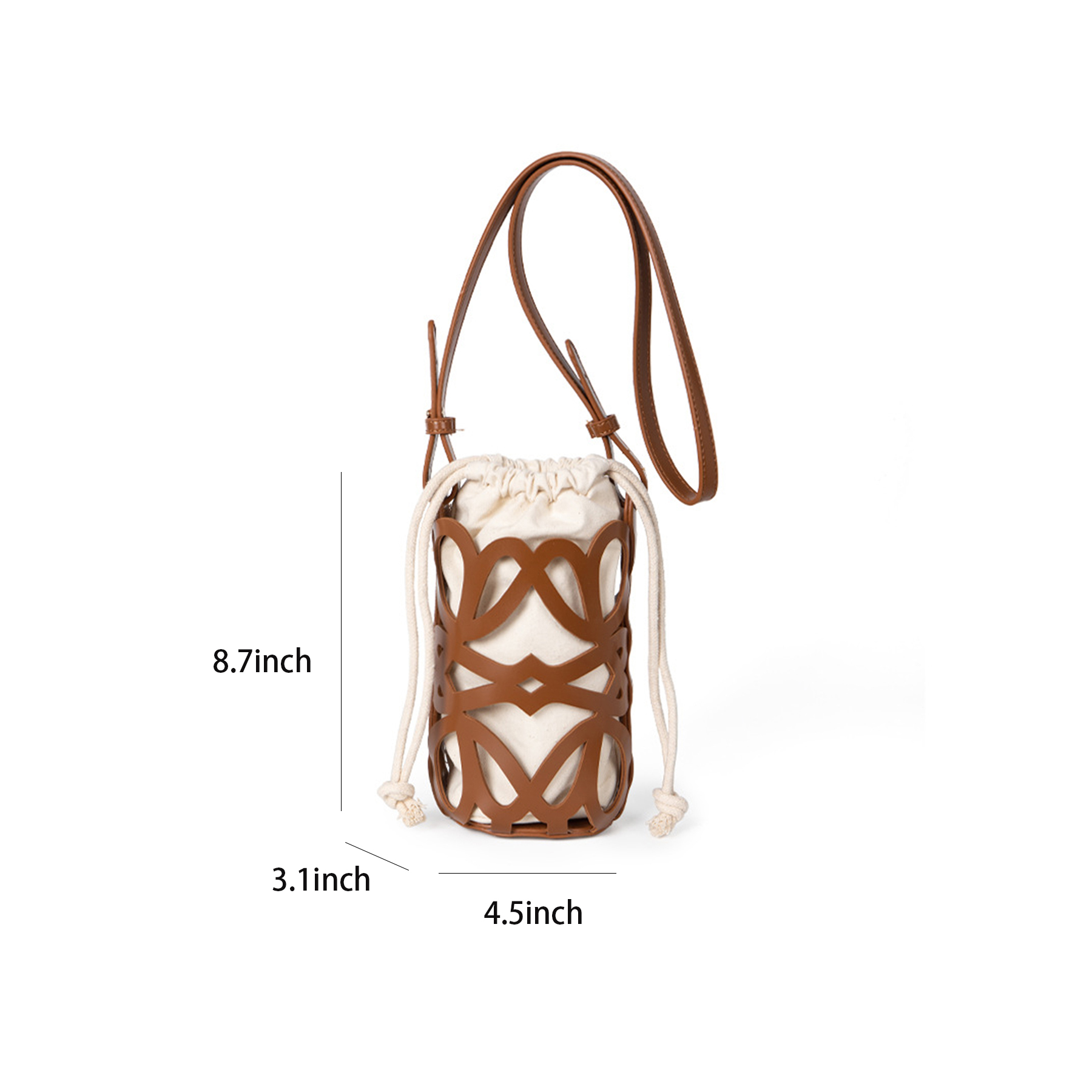Canvas bucket Cross-body bag 5