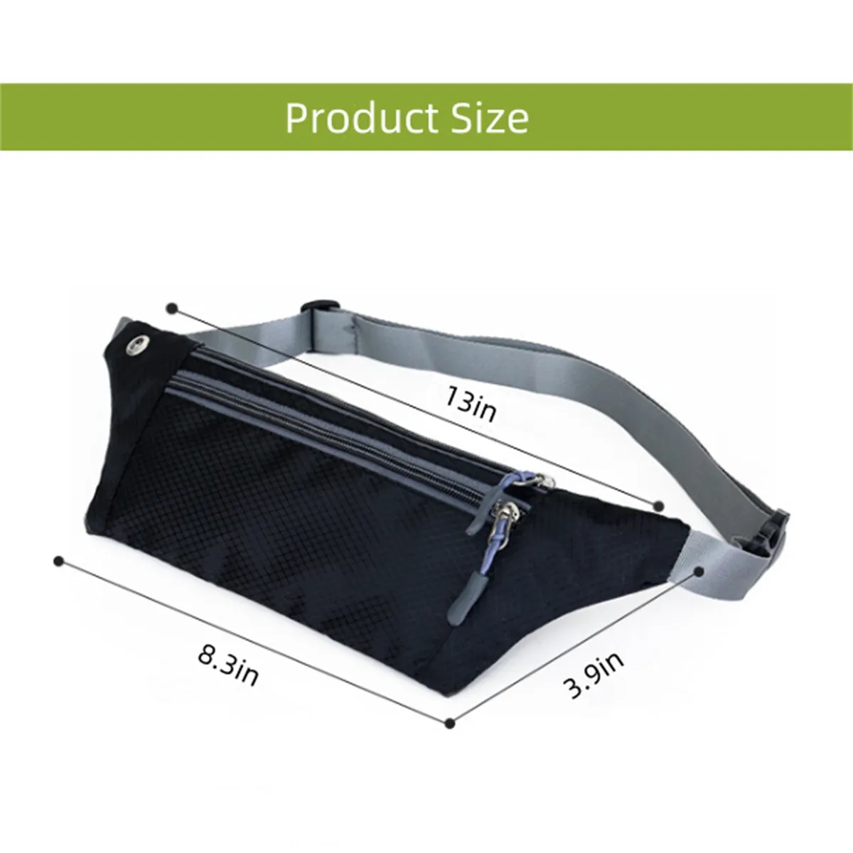 Fanny Waist Pack Exercise Elastic Belt Bag 7