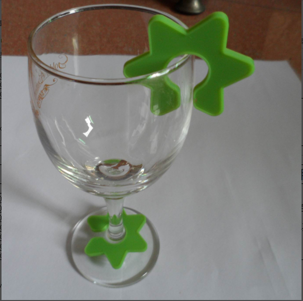 Silicone Wine Glass Marker Set 5