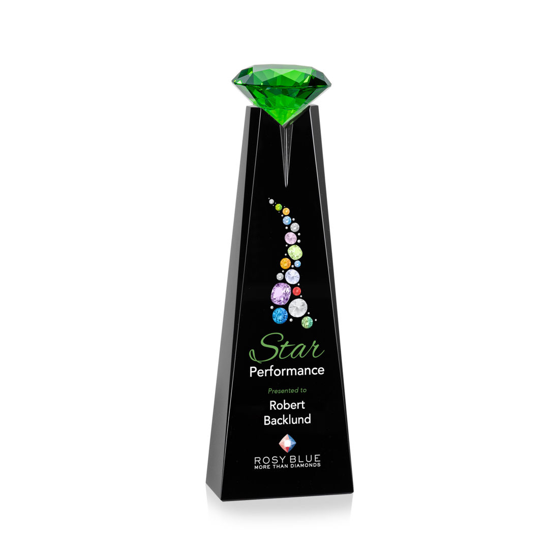 Alicia Gemstone VividPrint™ Award - Black/Emerald 4