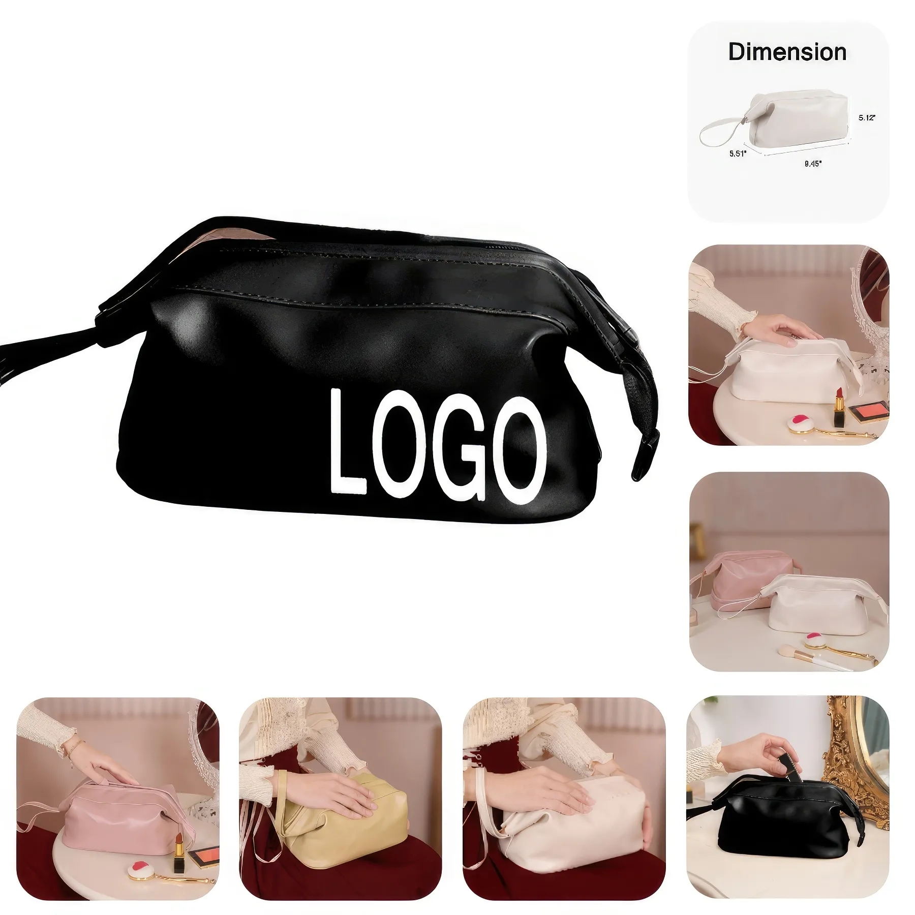 Custom Portable Travel Cosmetic Makeup Bag 6
