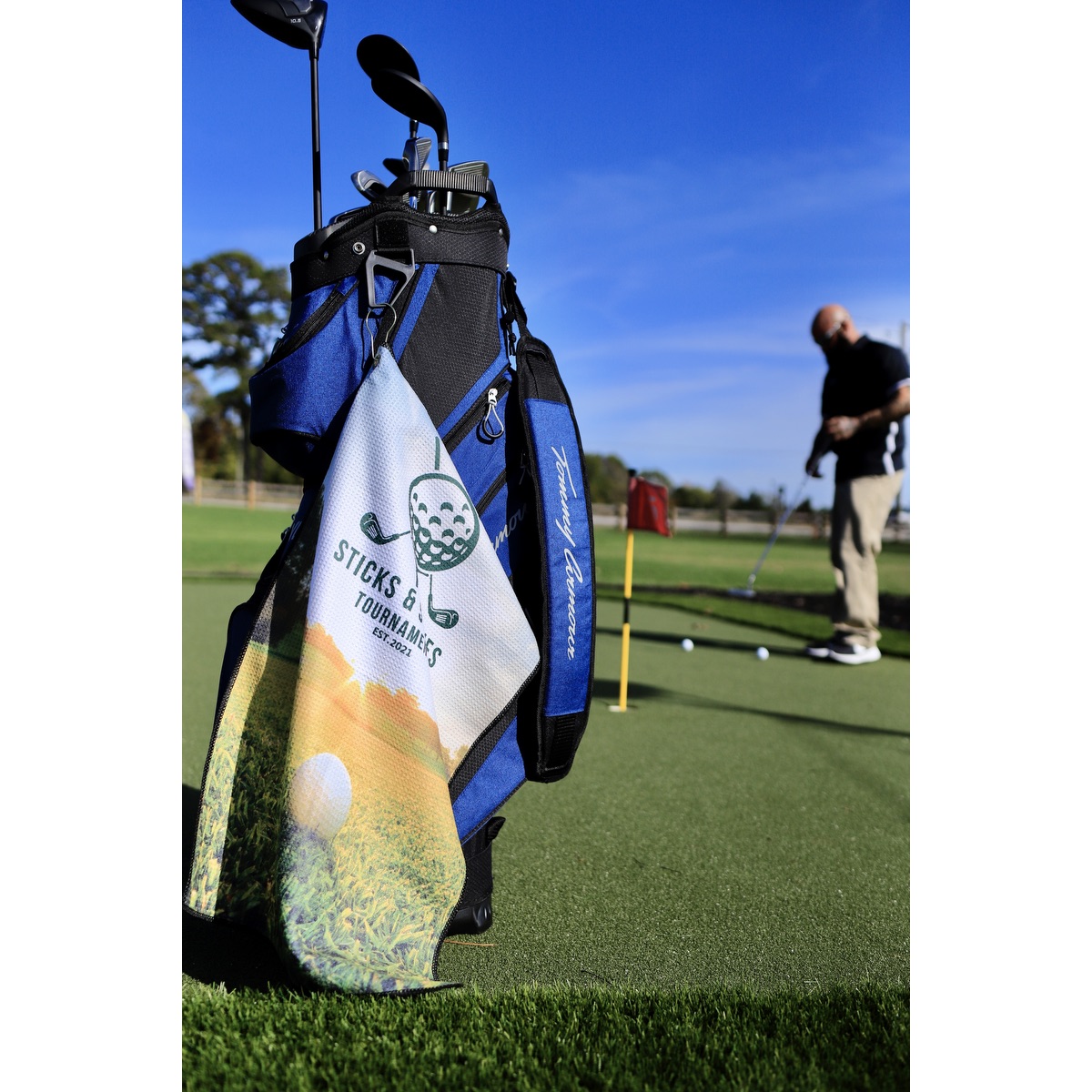 Microfiber Waffle Small Golf Towel 22