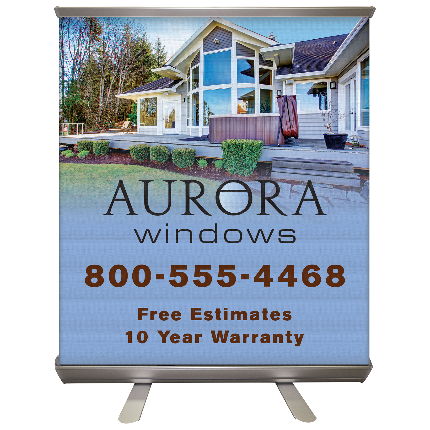 32'' x 36" Custom Digitally Printed Retractable Banner Stand 16