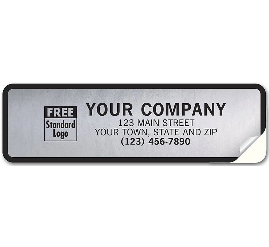 Tuff Shield Weatherproof Labels, Poly With Black Border 2