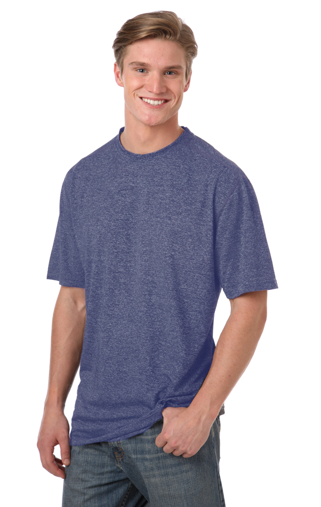 Men's Heathered Crew Neck Tee 14