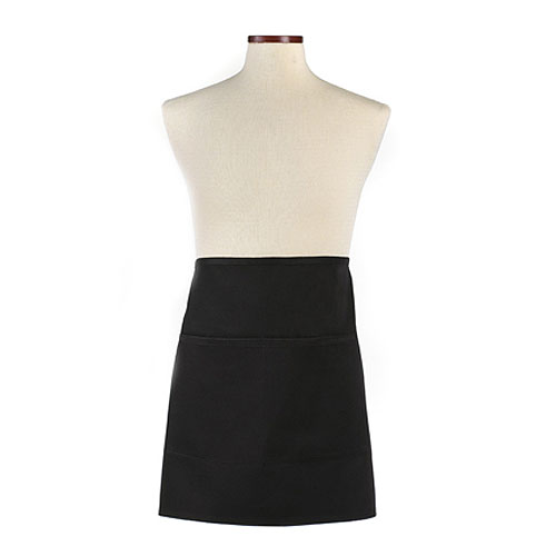 Black Half Waist Bistro Apron 1