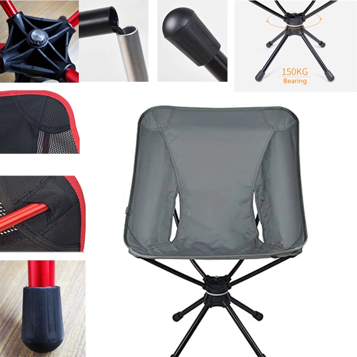 360 Degree Rotating Folding Chair 6